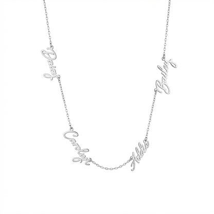 Collier Prénoms Signature - Jusqu’à 5 prénoms personnalisés