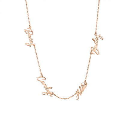 Collier Prénoms Signature - Jusqu’à 5 prénoms personnalisés