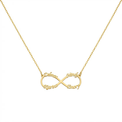 Collier Personnalisé Infini Multi-Prénoms