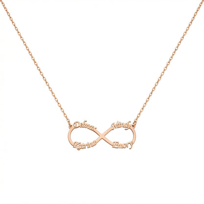 Collier Personnalisé Infini Multi-Prénoms