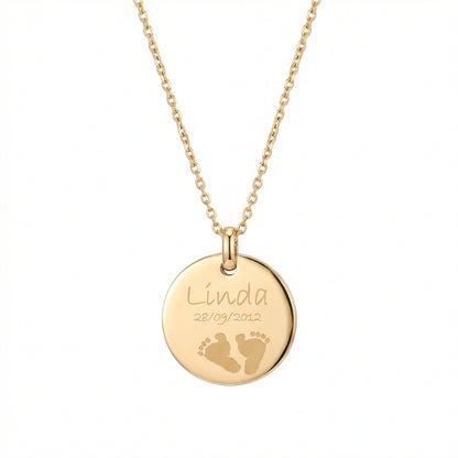 Collier Personnalisé Empreinte de Pied