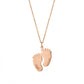 Collier Pendentif forme de pieds