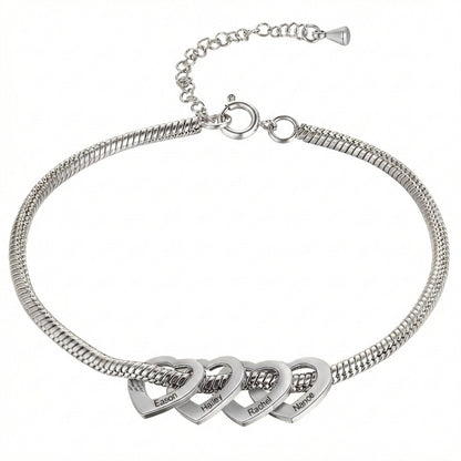 Bracelets Personnalisés - Breloque forme de coeur