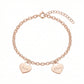 Bracelet Breloque Coeurs Personnalisés